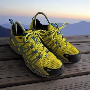 Columbia Ventrailia Razor Outdry  7.5 Yellow Shoes Hiking No Insoles BM6023-726